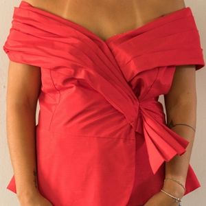 Vintage Red night event blouse